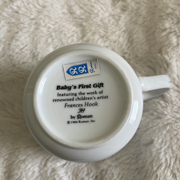 Baby's 1st Gift Porcelain Bowl-Trinket Dish & Cup Roman 1984 By Frances Hook - Picture 7 of 9